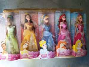 经典美泰迪士尼闪耀公主系列芭比长发娃娃12英寸G7932女孩玩具