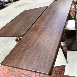 北美黑胡桃木板桌面板整板吧台板书桌餐桌办公桌原木板实木板定制