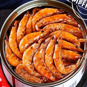 香辣磷虾罐头麻辣小海鲜熟食罐装新鲜爽口开罐即食解馋下饭小虾米