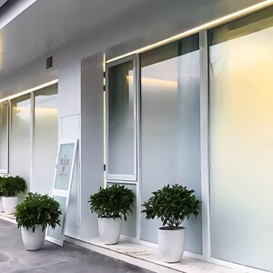 渐变膜玻璃贴膜网红办公室磨砂半透明隔断圆点单向雾化自粘贴纸