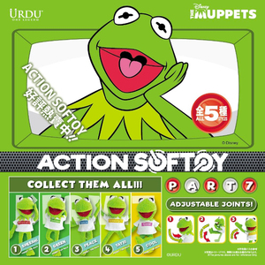 urdu迪士尼芝麻街科米蛙公仔盲盒原盒5款玩具正版 action softoys