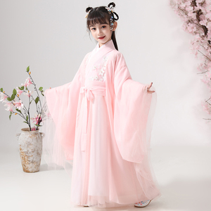 汉服童装杨紫锦觅同款古装儿童古装仙女服女童香蜜沉沉烬如霜