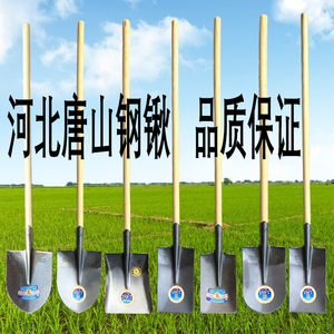 王中王铁锹挖树锹锰钢加厚钢锹家用挖土挖沟铁锨农用园林园艺工具
