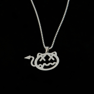 王琳凯同款小恶魔项链男潮简约小鬼嘻哈网红街头潮人蹦迪吊坠女生