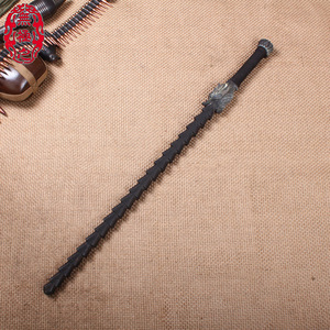 仿古龙头一体双锏 武术古董十八般兵器钢制锻打双鞭锏 奇门兵器