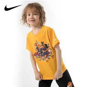 nike 耐克童装兔八哥联名男女童短袖套装夏季儿童纯棉短袖t恤短裤