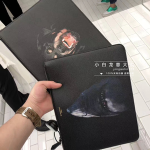 小白龙代购 givenchy/纪梵希手包男 狗头鲨鱼印花手拿
