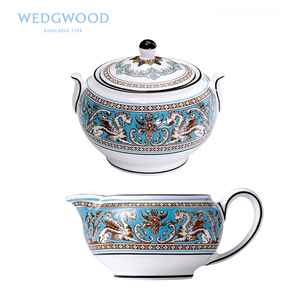 Wedgwood威基伍德Florentine丝绸之路骨瓷糖罐奶罐套装 咖啡具