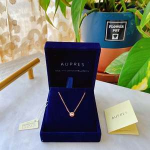 aupres/欧泊莱专柜赠钛钢水晶项链何以笙箫默唐晶同款