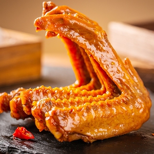 爱鸭58g香辣五香鸭翅零食鸭翅卤味零食鸭翅尖鸭货