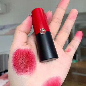 阿玛尼红黑管挚爱哑光唇膏口红400小样1.4g雾面滋润正品试用装