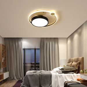卧室灯北欧简约现代轻奢创意个性温馨极简圆形房间led主卧吸顶灯