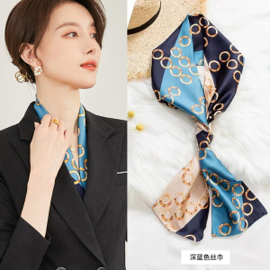 工作服丝巾女百搭职业正装商务工装气质小方巾围脖春秋空姐领花潮
