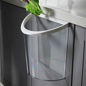 厨房垃圾桶挂式家用桌面橱柜厨余壁挂大容量收纳桶创意透明垃圾筒