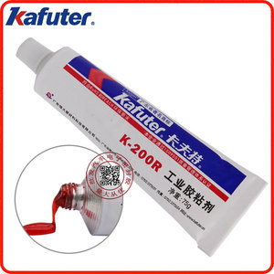 卡夫特K-200R红胶工业胶粘剂电子防松固定螺丝胶水电子定位胶75g