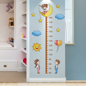 8033人付款天猫儿童身高墙贴3d立体宝宝房量身高贴纸神器可移除卡通