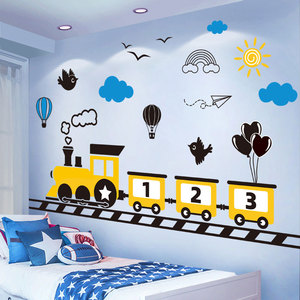 小火车装饰房间