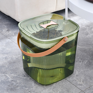 蓓影茶水桶废水桶干湿茶水分离茶桶排水茶渣桶垃圾桶茶台茶具配件