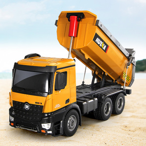 大号遥控合金工程车模型大卡车拉土翻斗车大型自卸车儿童玩具男孩