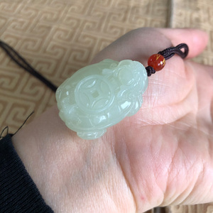 00一流精品888淘宝佛缘居天然翡翠玉石小龙龟吊坠龙头龟项链儿童