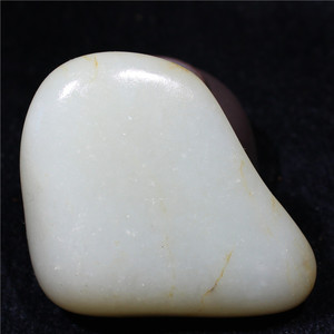 正宗新疆和田玉籽料原石139克好型好肉细润白玉把件天然玉石真品a