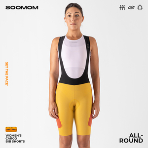 SOOMOM | ALL-ROUND 女士公路车储物背带骑行短裤 薄暮/旷野