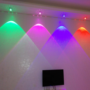 彩色嵌入式射灯led天花灯客厅小山丘牛眼筒灯七彩电视背景洗墙灯