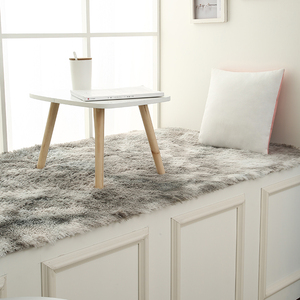 飘窗垫北欧风少女网红卧室房间毛绒床边地毯四季通用阳台窗台垫子