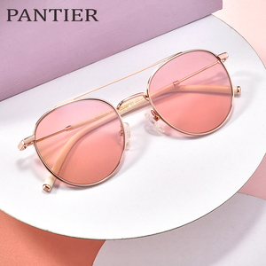 2021年新款gm墨镜女韩版潮网红粉色变色太阳镜男防紫外线近视眼镜