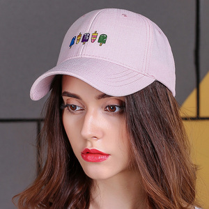 韩国刺绣棒球帽子夏季情侣鸭舌帽潮韩版遮阳防晒帽男女嘻哈帽
