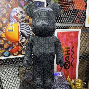 bearbrick 1000% clot 陈冠希 新品 黑丝绸熊 现货
