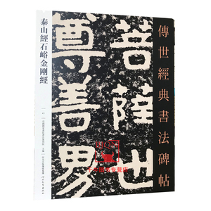 原碑影印附释文 河北教育毛笔书法碑帖字帖书法用书泰山佛说金刚经
