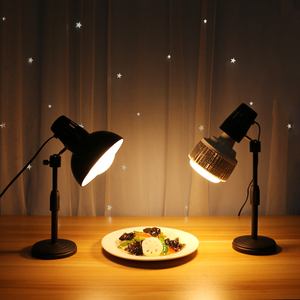 美食补光灯桌面拍照摄影手机照相食物菜品蛋糕点吃播led暖光专业小型