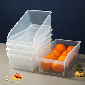 冰箱收纳盒透明分隔抽屉式塑料置物筐手拉式加厚大号储物篮保鲜盒