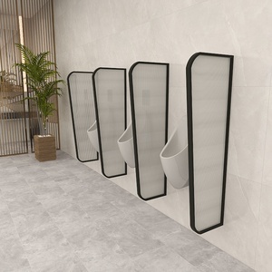 男公共厕所卫生间小便池隔断尿斗挡板隔板高隔墙防水防潮长虹玻璃