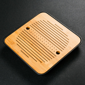 琨德密胺茶盘茶具托盘干泡台旅行功夫茶具套装简约竹储水式泡茶盘