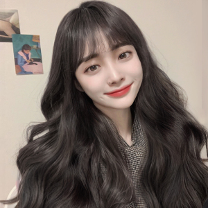 假发女长发长卷发网红空气刘海韩式发型大波浪蓬松修脸自然全头套