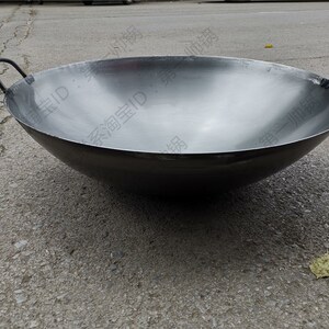 大铁锅直径60cm70cm80cm90cm1米商用炒菜大铁锅熟铁锅6印8印10印