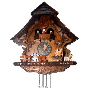 德国黑森林产engster咕咕钟石英机芯布谷鸟音乐挂钟4775