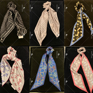 在途现货chanel香奈儿22c早春经典丝巾飘带头绳发圈发带发饰女