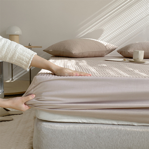 平整不用打理|纯棉双人床笠床垫保护套席梦思床罩1.5床1.8床2.0床