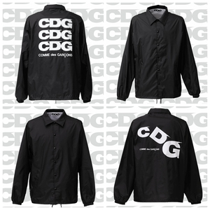 cdg 川久保玲 限定店铺 经典大logo 潮流 翻领防风外套 教练夹克