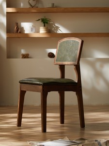 实木餐椅组装现代简约设计师靠背酒店家用家具餐厅咖啡休闲桌椅子