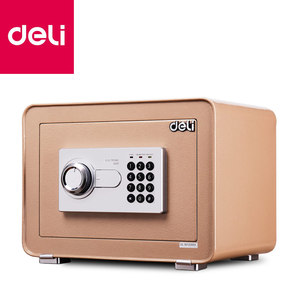 得力4082保险柜家用小型电子密码保险箱办公可入墙保管箱高25cm