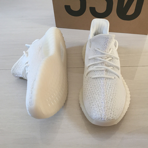 正品高乔耐克斯特椰子泡泡鞋男350v2冰蓝夏季网面白斑马运动休闲