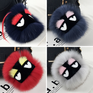 小怪兽皮草挂件