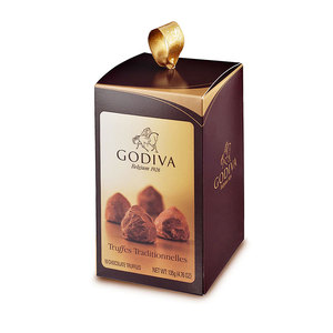 【上新】godiva歌帝梵传统经典松露形巧克力礼盒10粒装进口零食