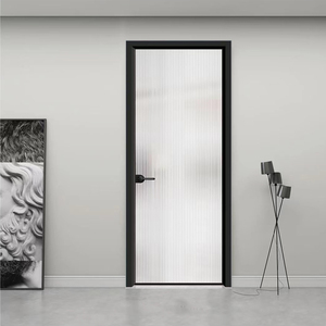 成都16极窄厨房推拉门磨砂复古超白灰油砂长虹玻璃门厕所卫生间门