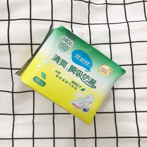 倍舒特怡悦清爽日用卫生巾240mm清凉薄荷超薄棉柔官网官方正品
