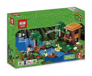 兼容乐高乐拼我的世界系列女巫小屋21133拼装积木人仔玩具18027